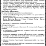 Lahore Electric Supply Company (LESCO) New Jobs 2025 for Cheif Executive Officer