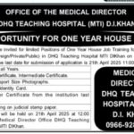 DHQ Teaching Hospital Jobs 2025 for House Jobs