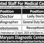 Doctor, Lady Doctor & Others Medical Staff Jobs 2025