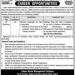 Lahore Waste Management Company LWMC Jobs 2025