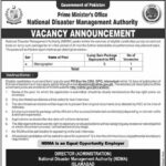 National Disaster Management Authority NDMA Jobs 2025