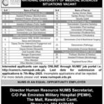 National University of Medical Sciences NUMS Jobs 2025 Apply Now