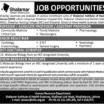 Shalamar Insittute of Health Sciences SIHS New Jobs 2025
