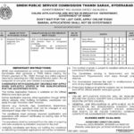 Sindh Public Service Commission SPSC Jobs 2025