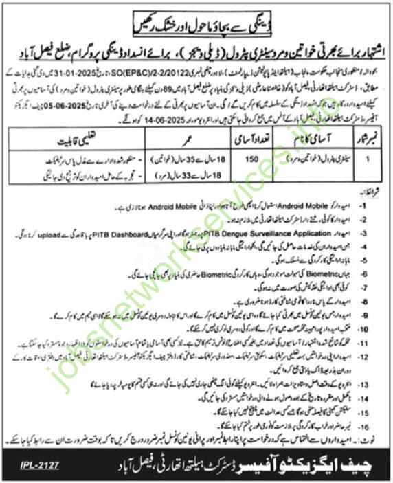 District Health Authority Faisalabad Job 2025 Latest