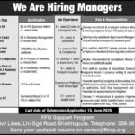 FFO Support Program Job Positions Available