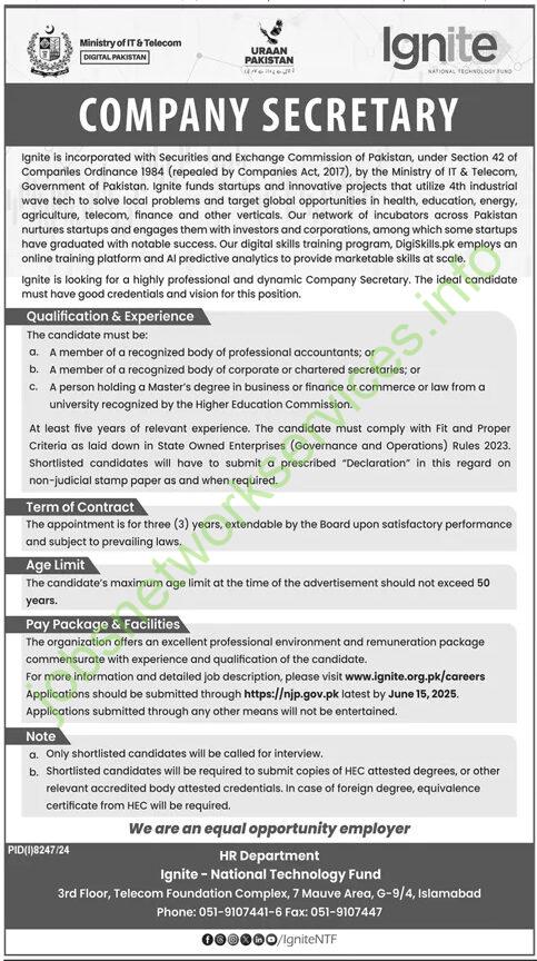 Ignite - National Technology Fund Jobs 2025