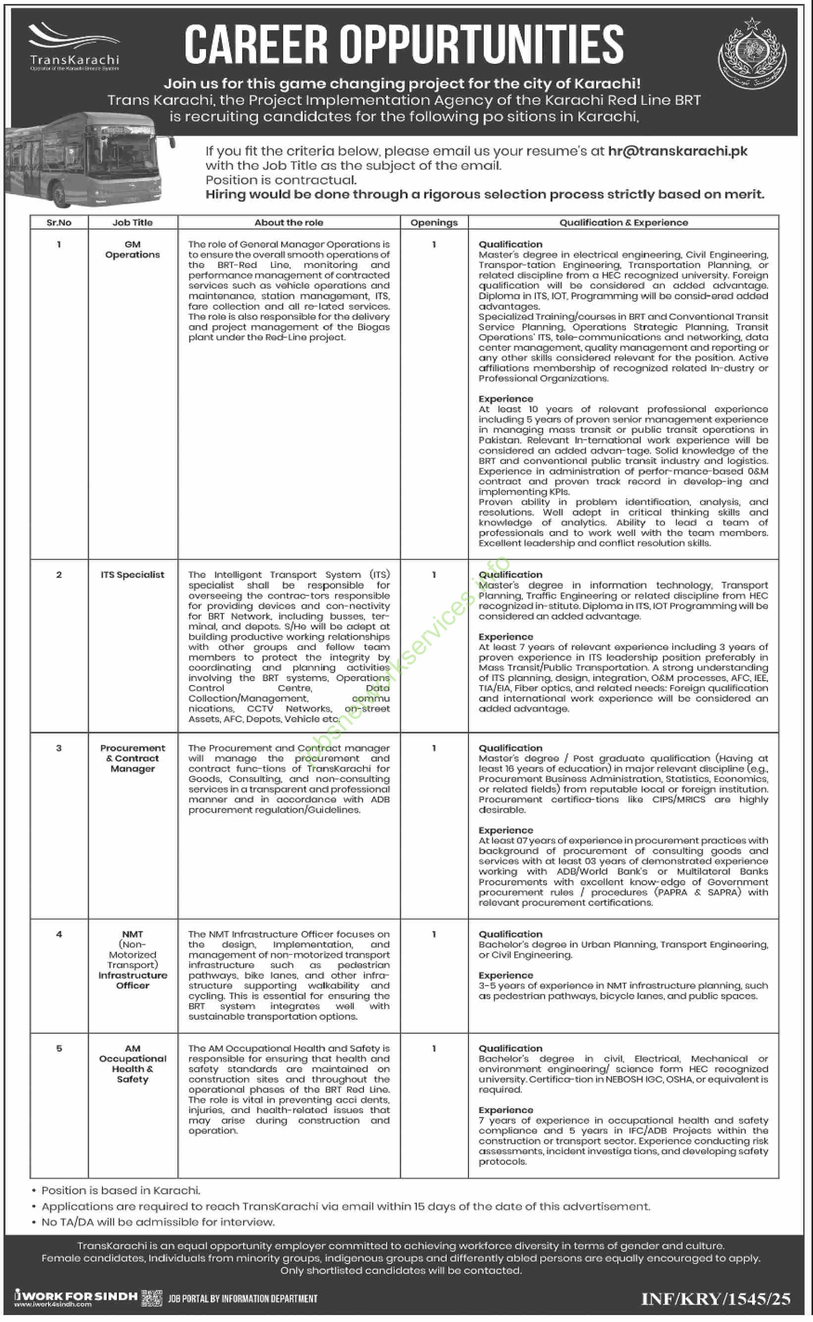 Join us Trans Karachi Jobs 2025 Apply Online