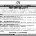Khyber Pakhtunkhwa Public Service Commission (KPPSC) Announcement