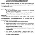 Punjab HED Invites Applications for Vice Chancellor – University of Narowal (2025)