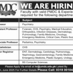 Teaching & Medical Faculty Jobs at UMDC – Professor to Senior Registrar Roles