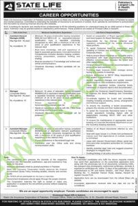 State Life Insurance Corporation of Pakistan SLIC Jobs 2025 Apply Online