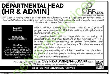 FF Steel HR & Admin Jobs 2025