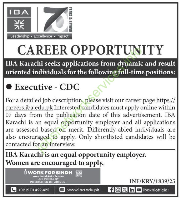 IBA Karachi Jobs 2025 Apply Online