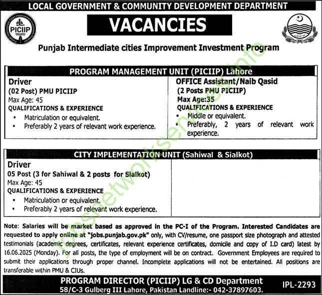 Local Government & Community Development Department Jobs 2025