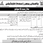 Pakistan Rangers (Sindh) Foundation Job Opportunity 2025