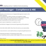 TaTa Pakistan Jobs 2025 – Assistant Manager Compliance & HSE
