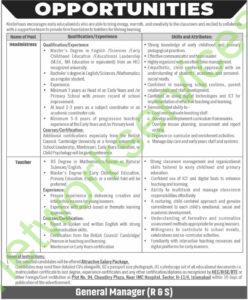 Kinderhaus – Career Opportunities