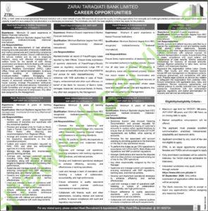 ZTBL Bank New Jobs 2025 Online Apply Now