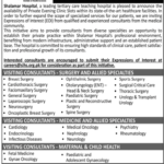 Shalamar Hospital New Jobs 2025 Apply Now