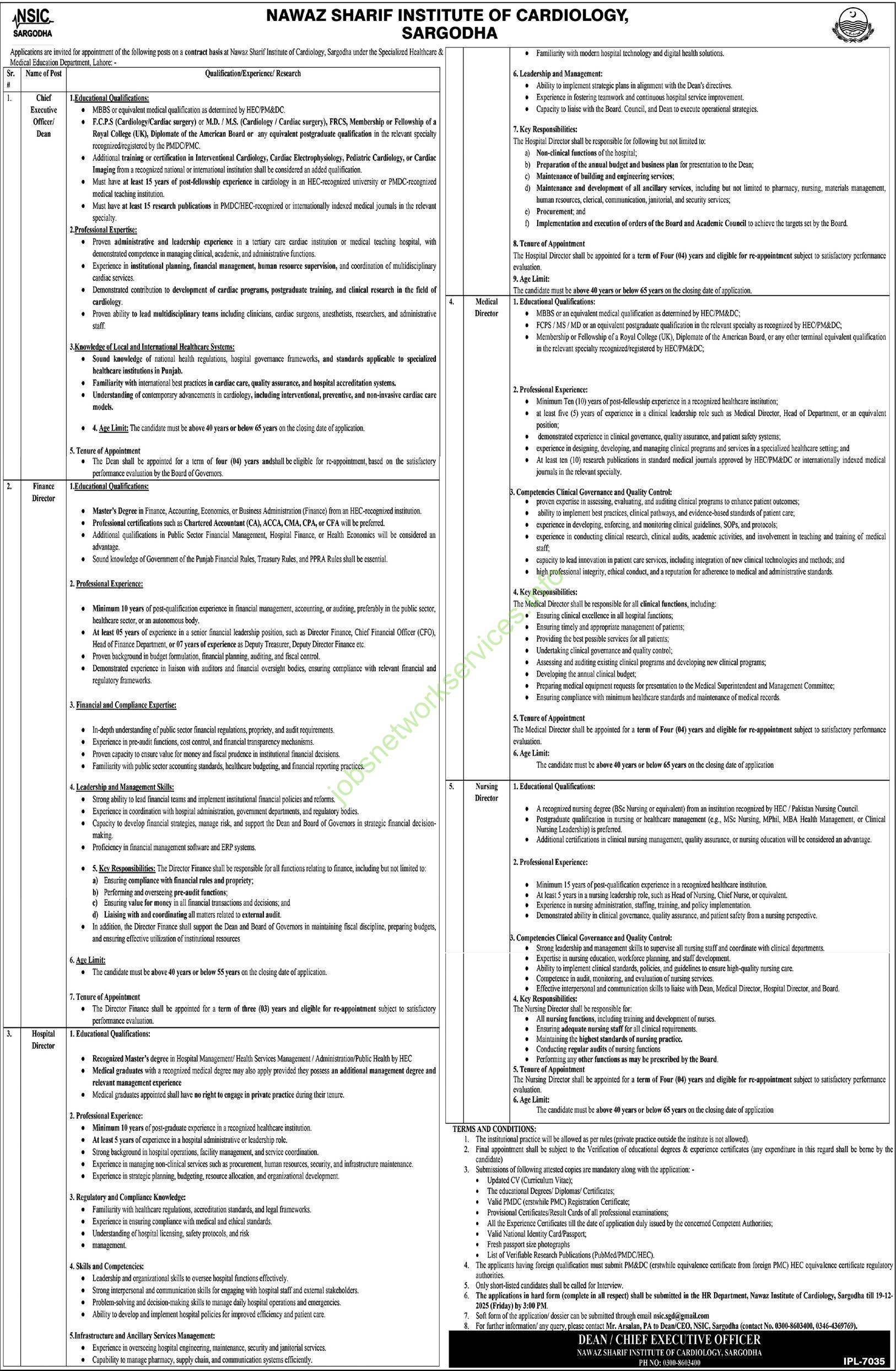 Specialized Healthcare & Medical Education Department New Jobs December 2025 Latest